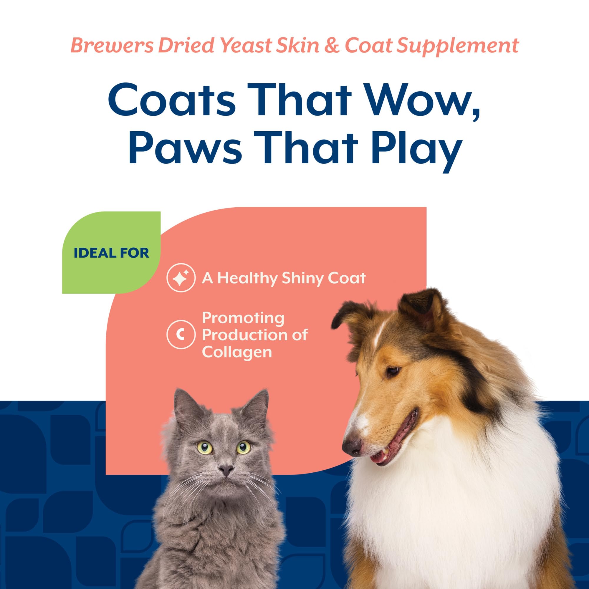 Natur Vet Brewer's Dried Yeast Closeup Yeast Particles emphasizes a natural protein source.