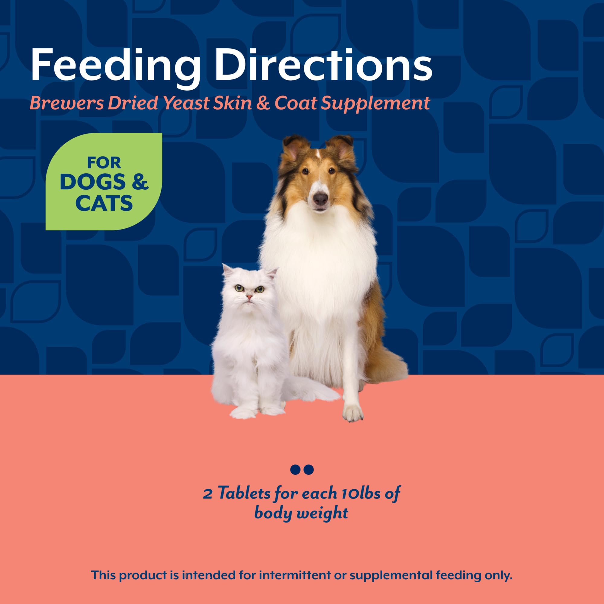 NaturVet Brewers Dried Yeast tablets in hand for portable pet health support