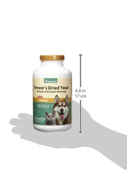 NaturVet Brewers Dried Yeast vitamin-enriched tablets indicate added nutrients