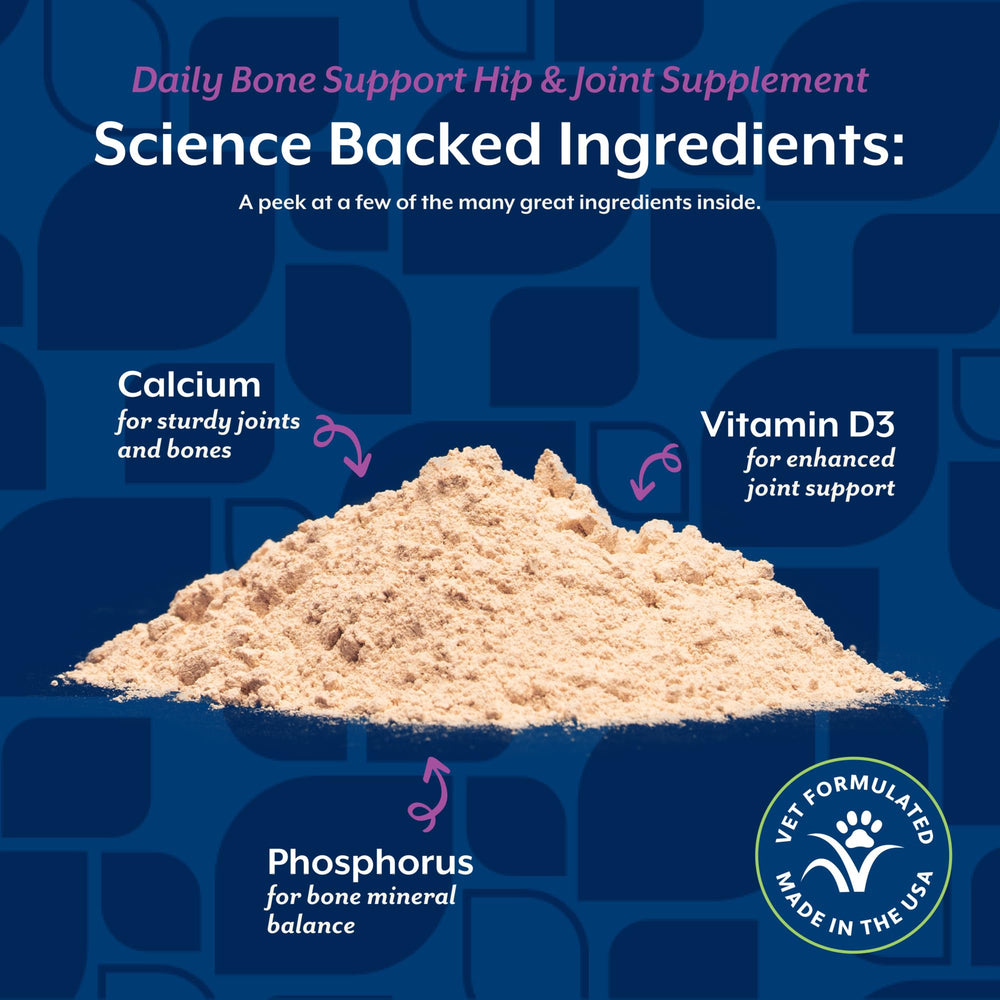 NaturVet Calcium-Phosphorus for Dogs serving-scoop enables quick, clean portions.