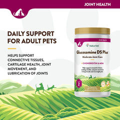 NaturVet chondroitin glucosamine blend supports cartilage health.