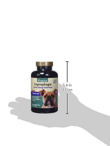 NaturVet Coprophagia breath-aid label close-up illustrating breath-freshening benefit.