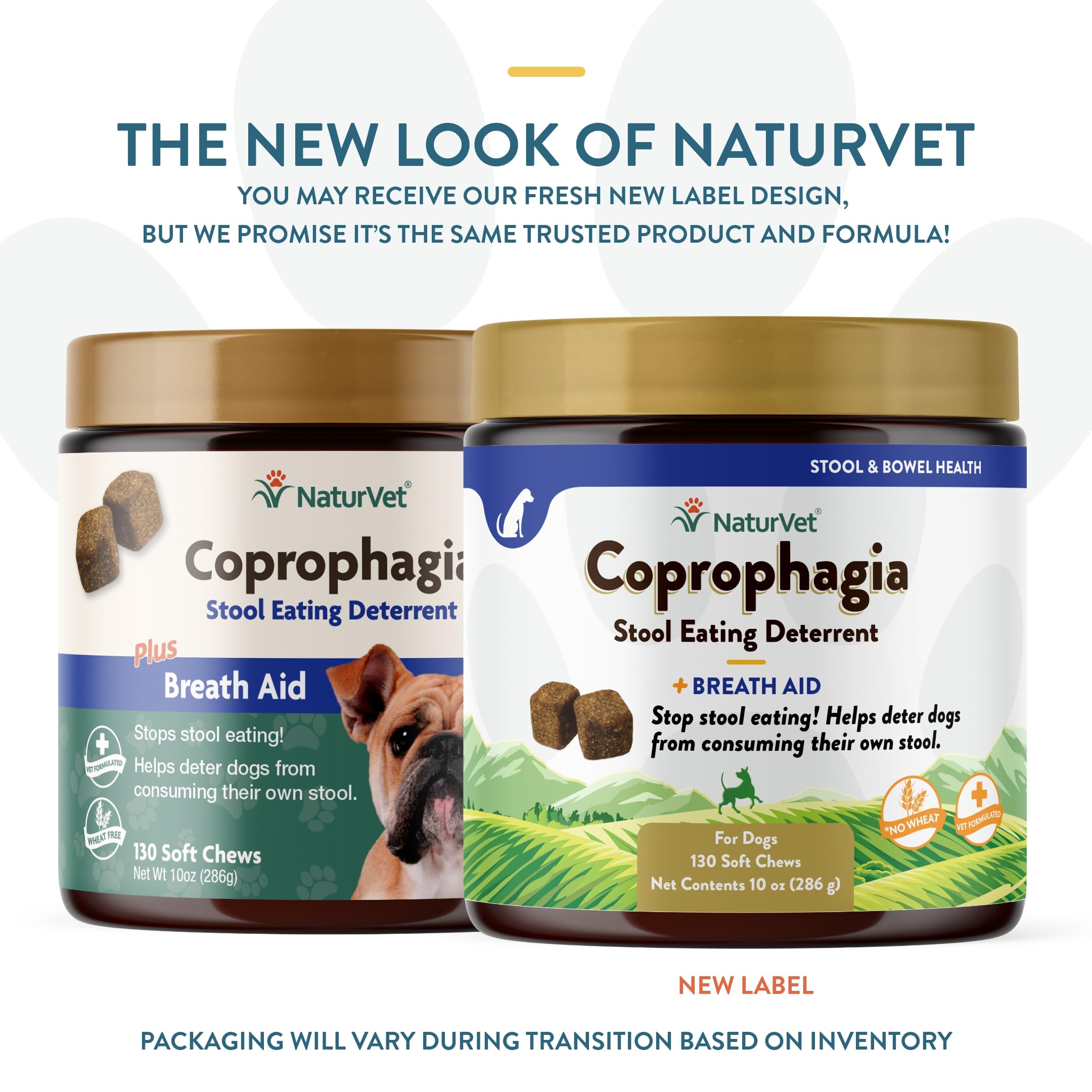 NaturVet Coprophagia Soft Chews Closeup showing tasty texture may deter stool eating
