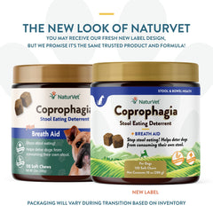 NaturVet Coprophagia Soft Chews Closeup showing tasty texture may deter stool eating