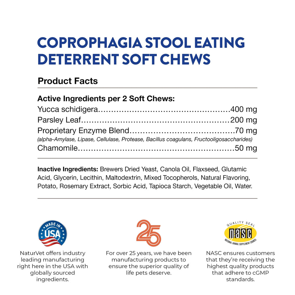 NaturVet Coprophagia Soft Chews Texture closeup for easy acceptance by picky dogs