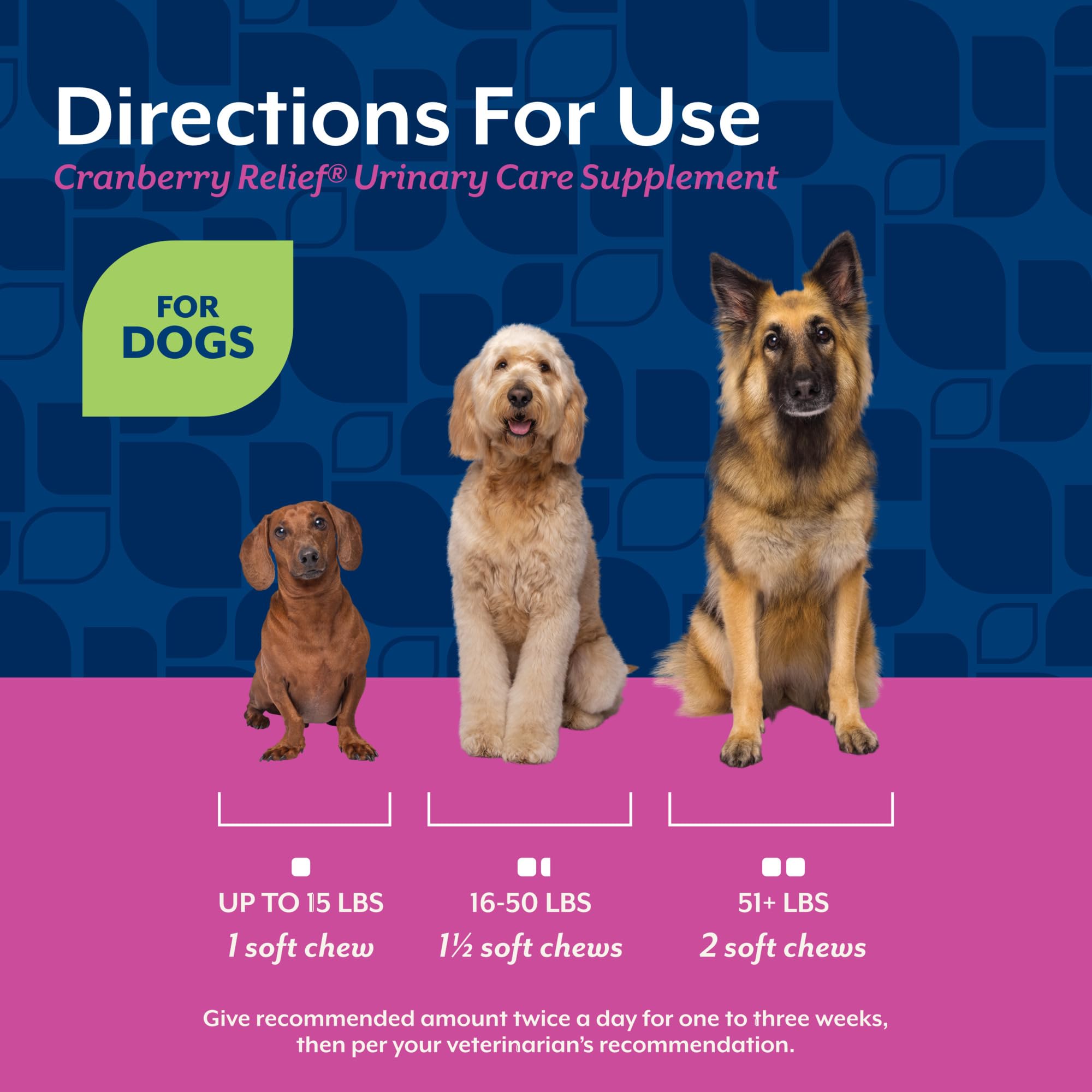 NaturVet Cranberry Relief Plus Echinacea tube graphic illustrating soft chew form