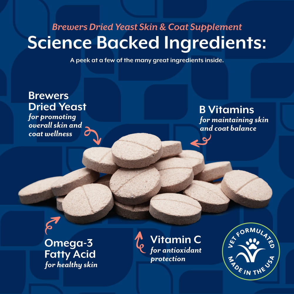 NaturVet debittered yeast closeup emphasizes clean taste for pets