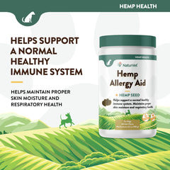 NaturVet DHA EPA ingredients close-up suggesting omega-rich nutrition for skin health.