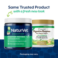 NaturVet Digestive Enzymes measuring spoon demonstrates convenient portion control