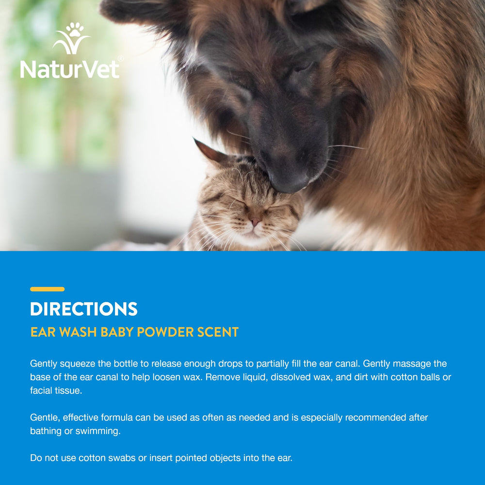 NaturVet Ear Wash made in USA badge signals trusted manufacturing