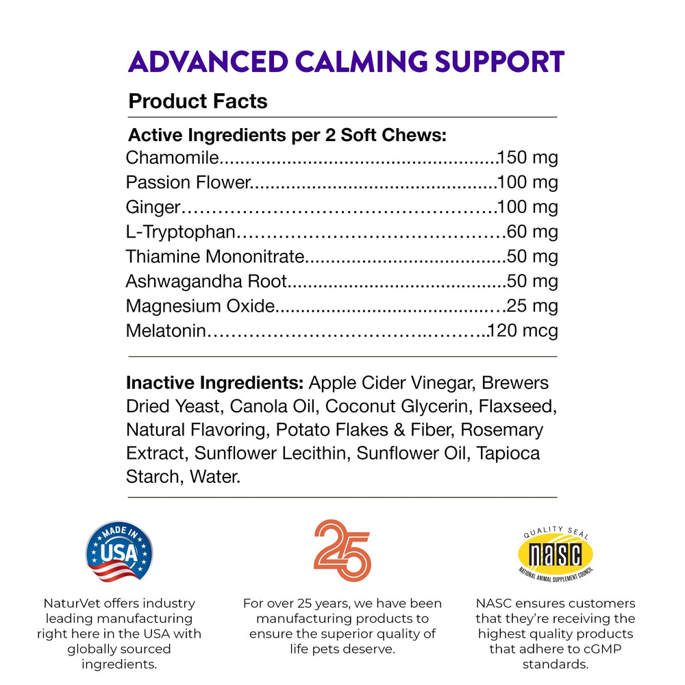 NaturVet Evolutions soft chews on counter ready to support calm moments
