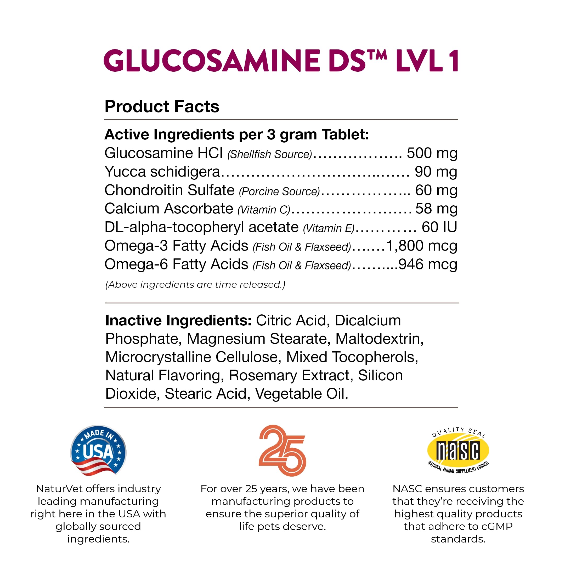 NaturVet glucosamine-ds-pet-owner-checking-package convenient dosing for pets during daily routines.