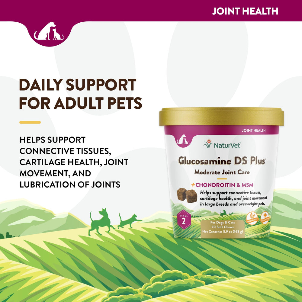 NaturVet Glucosamine DS Plus ingredients glucosamine MSM chondroitin