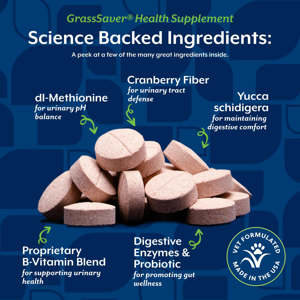 NaturVet GrassSaver USA-made production reflects cGMP compliant quality