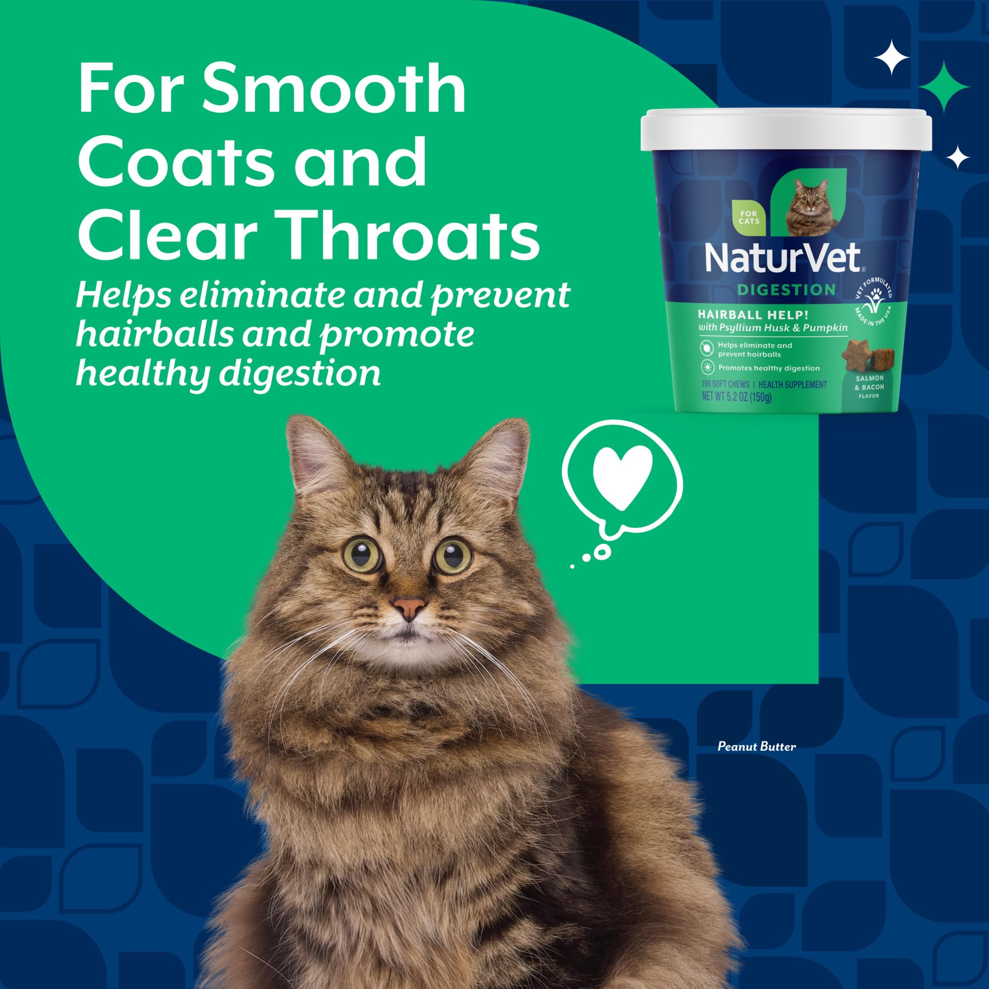 NaturVet hairball aid soft chews served in bowl for daily consumption