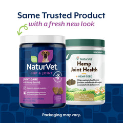 NaturVet Hemp Seed for Dogs bottle cap showcases the enhanced formula for mobility.