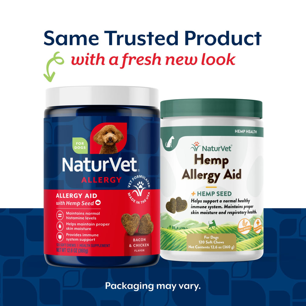NaturVet hemp-seed ingredient closeup—rich in omega benefits for coat and skin.