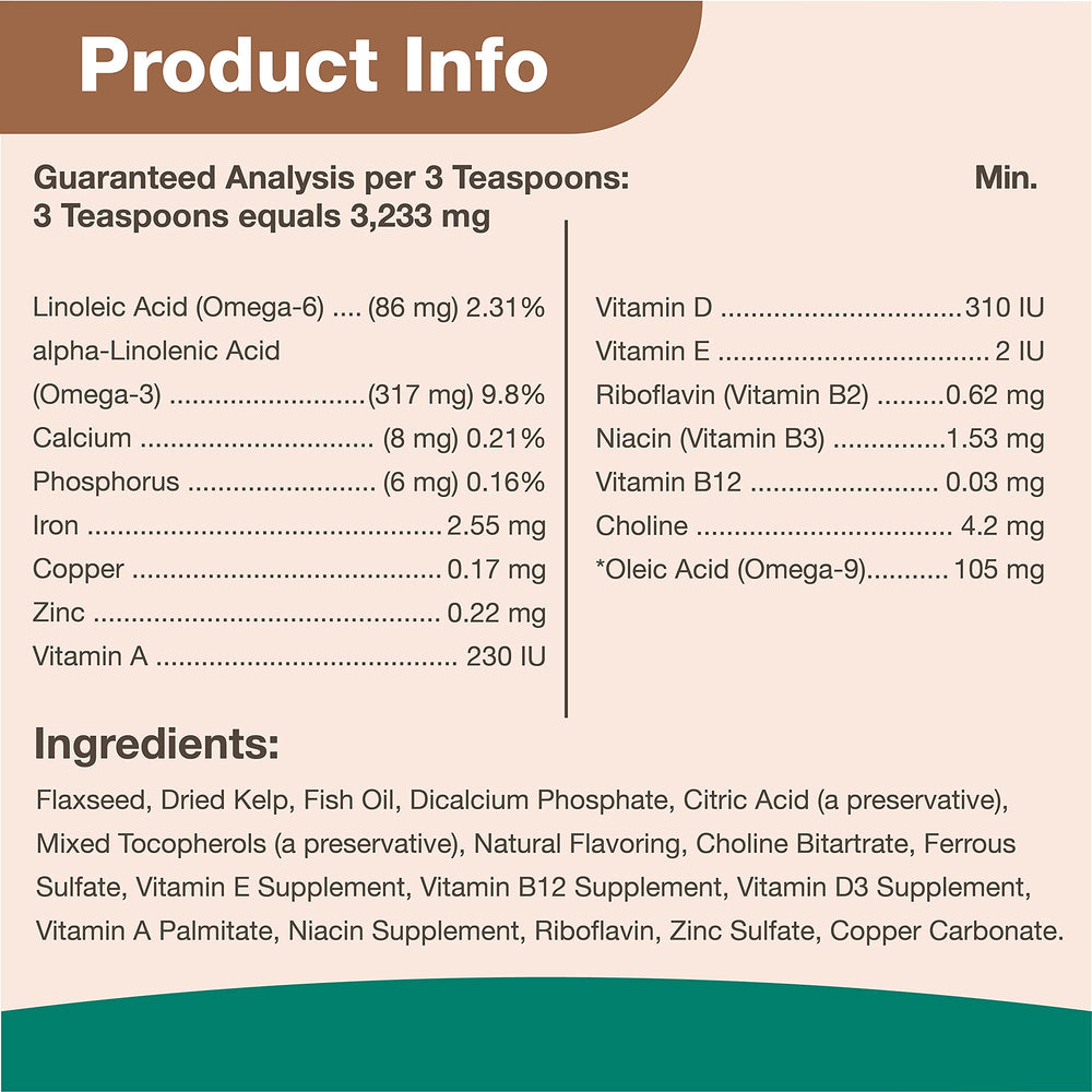NaturVet Kelp Help Plus Omegas made-in-usa-flag signals USA-made quality.