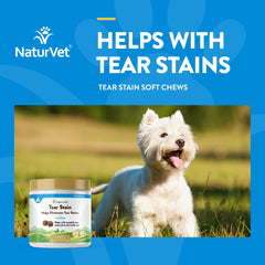 NaturVet Lutein Tear Stain ingredients cranberry extract and Oregon grape root for overall support.