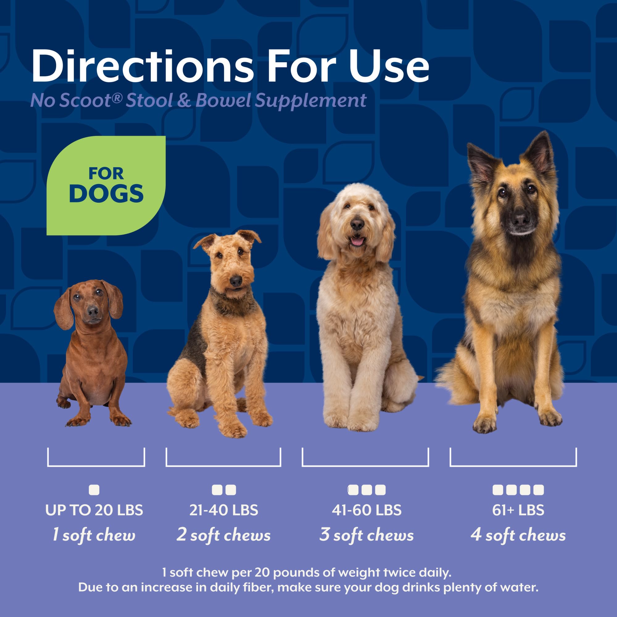 NaturVet No Scoot: fibra para perros mayores.