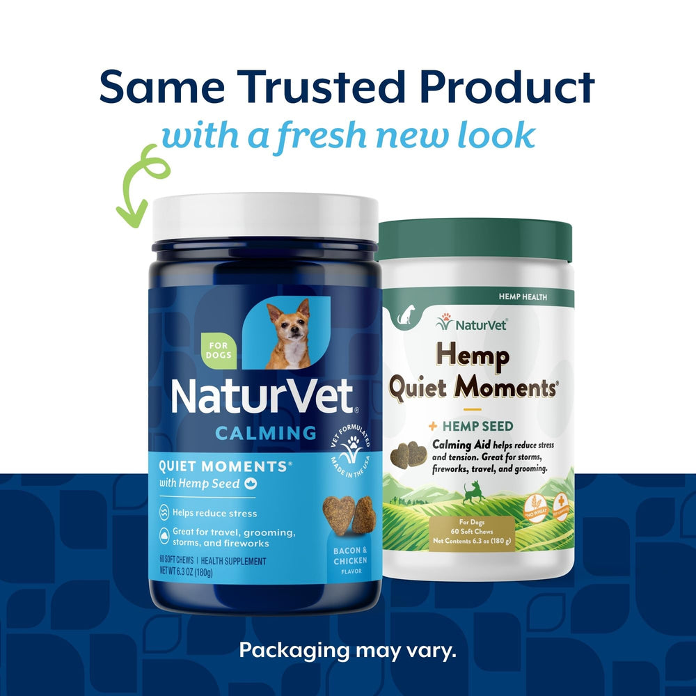 NaturVet Quiet Moments close-up of chews showing treat-like texture for daily soothing