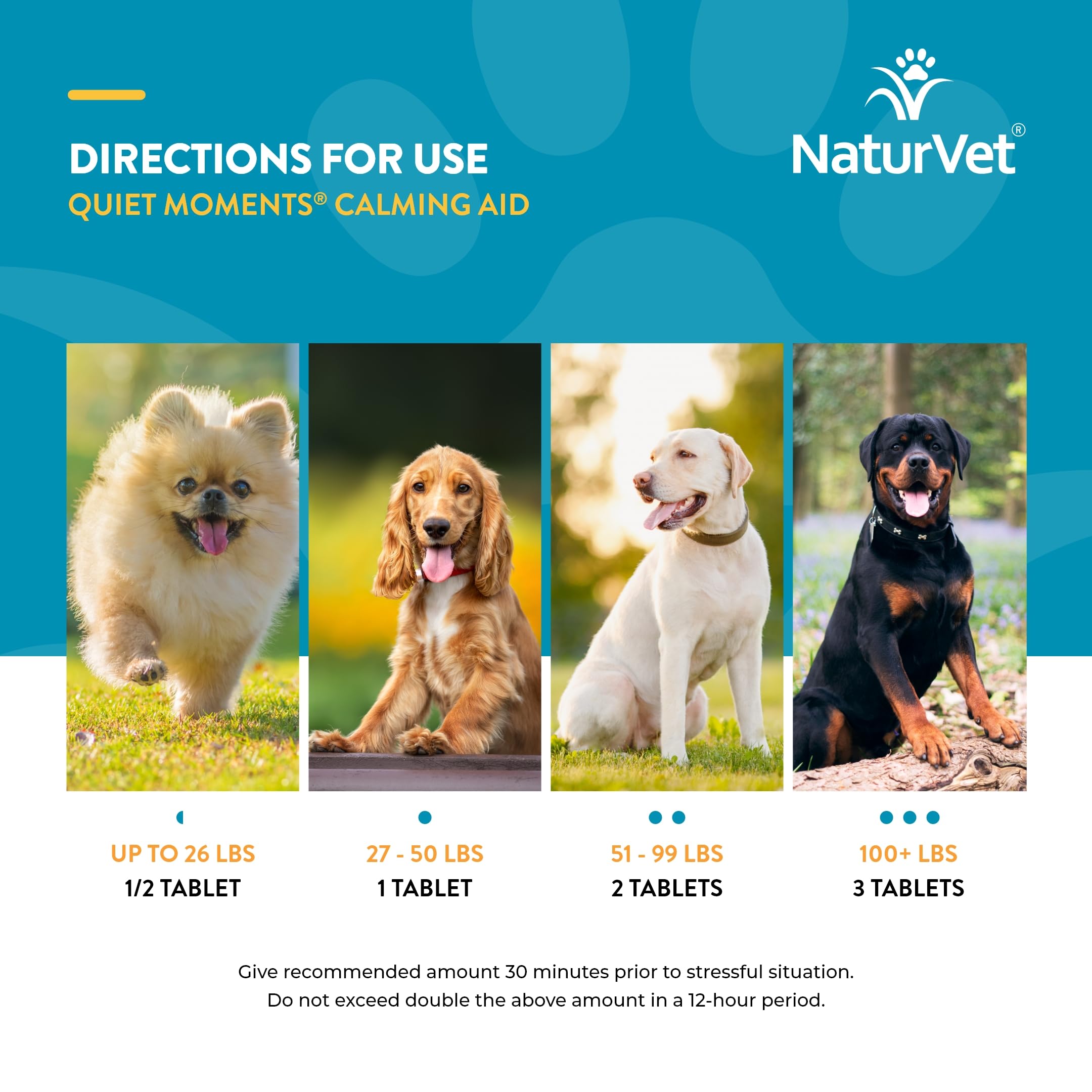 NaturVet Quiet Moments wheat-free formulation benefits dogs with dietary sensitivities