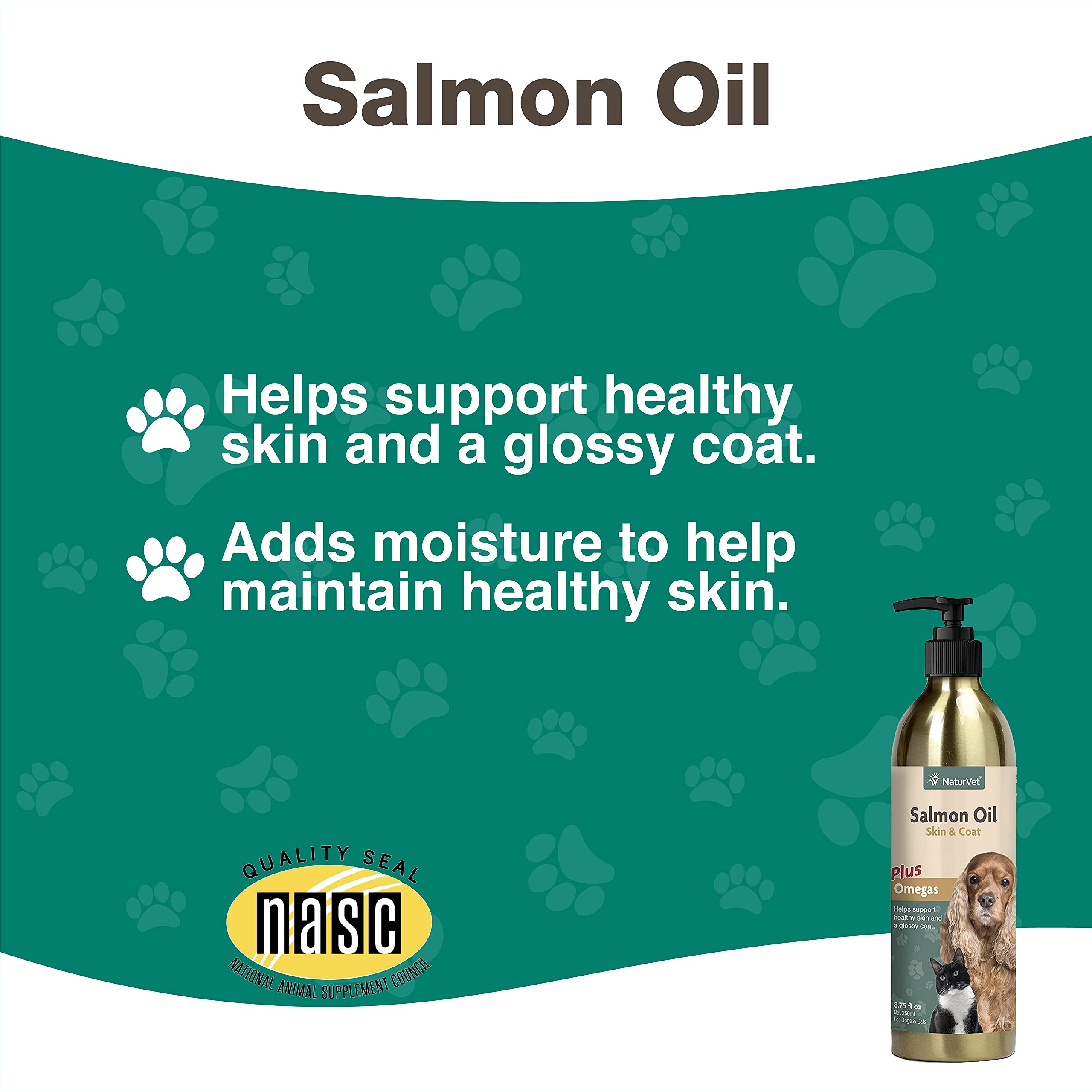 NaturVet Salmon Oil sourcing-norway emphasizes premium ingredients for overall pet wellness.