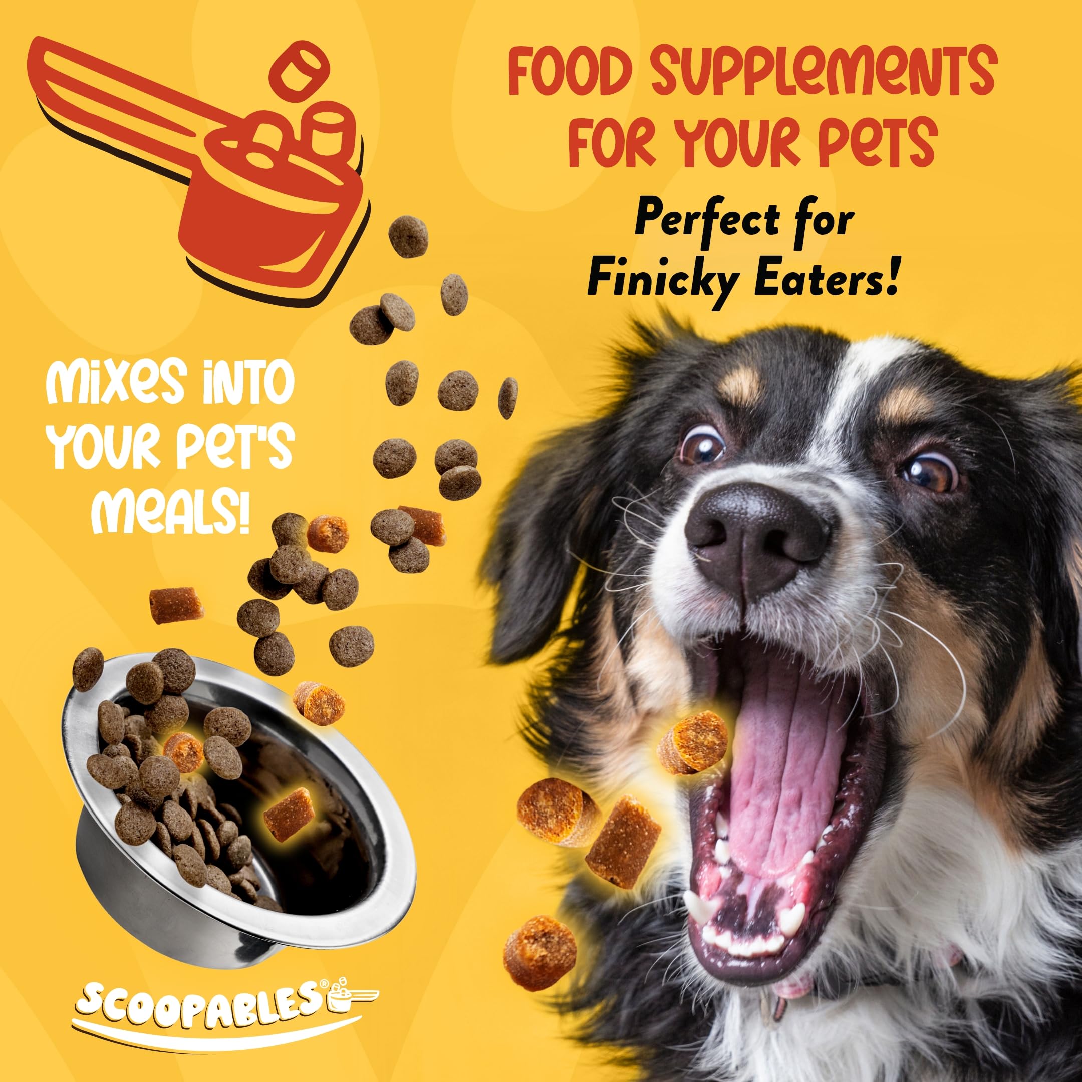 NaturVet Scoopables 11oz bag highlights flavor-packed chewables for picky eaters.