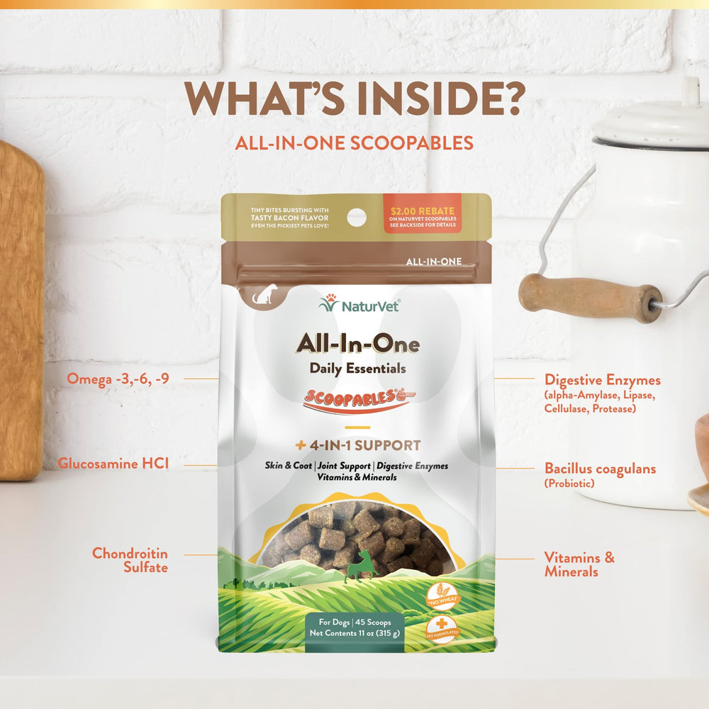 NaturVet Scoopables immune-bone-broth provides vitamins and minerals for overall wellness