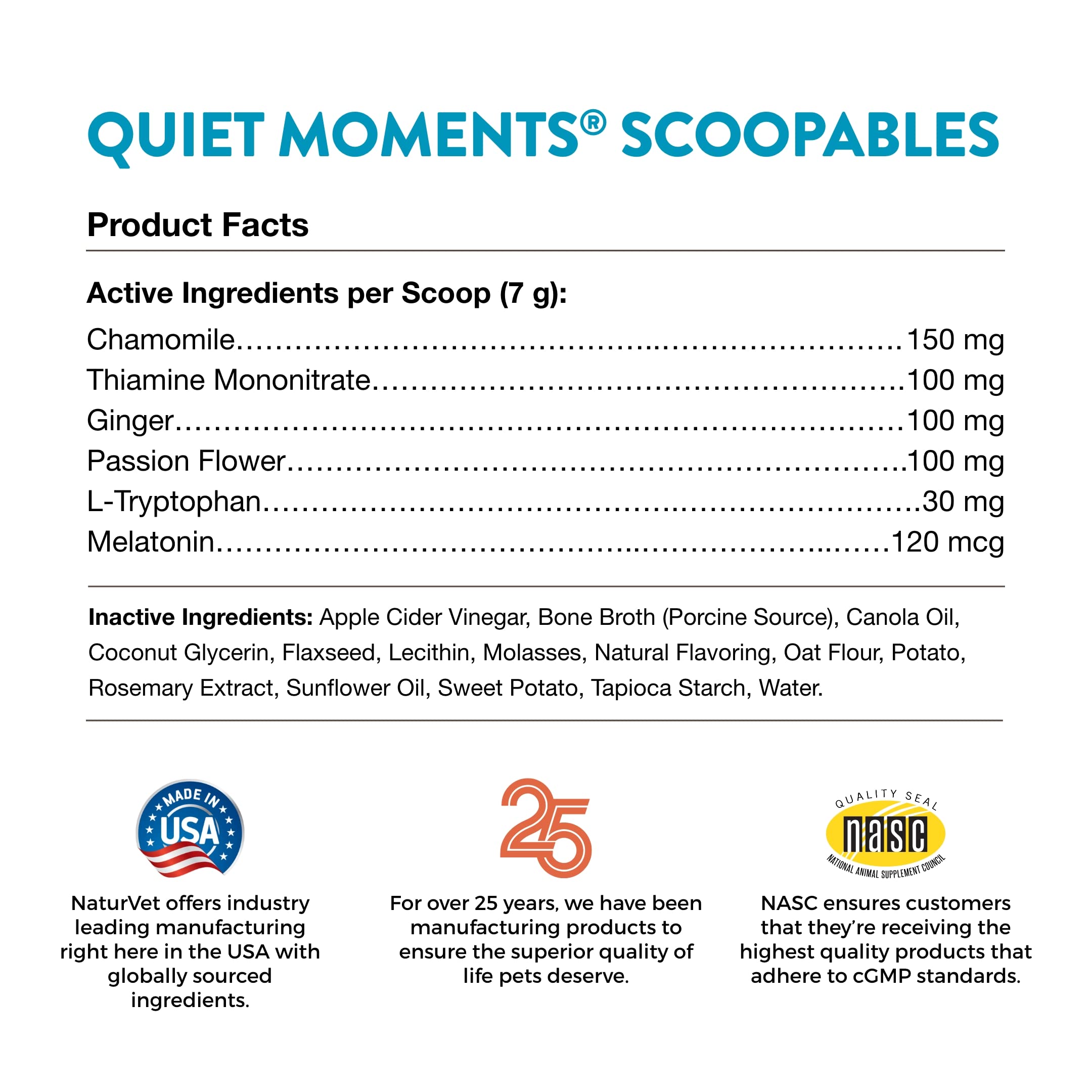NaturVet Scoopables Quiet Moments bacon flavor closeup appeals to dogs