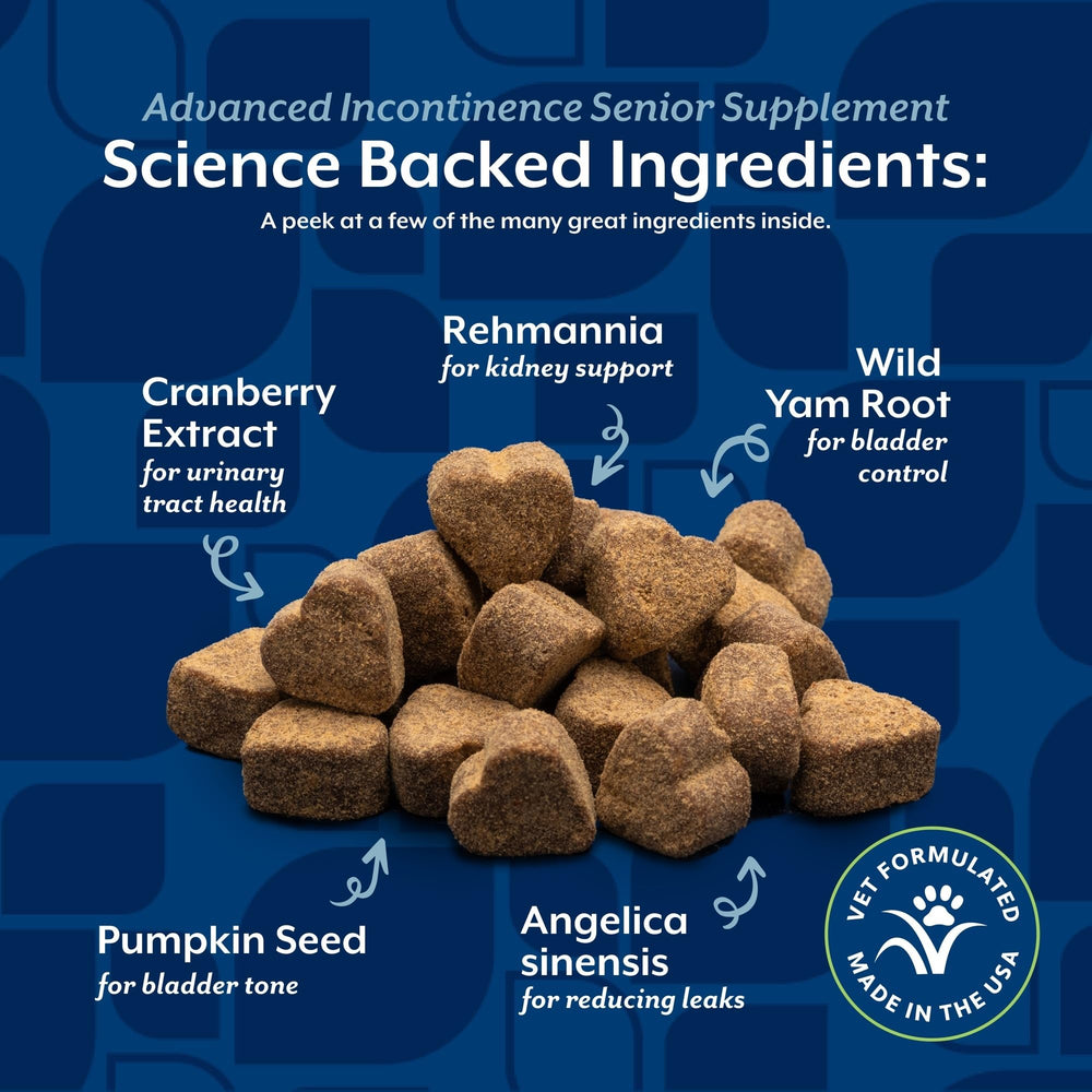NaturVet Senior resealable jar of soft chews: easy daily dose for aging dogs.