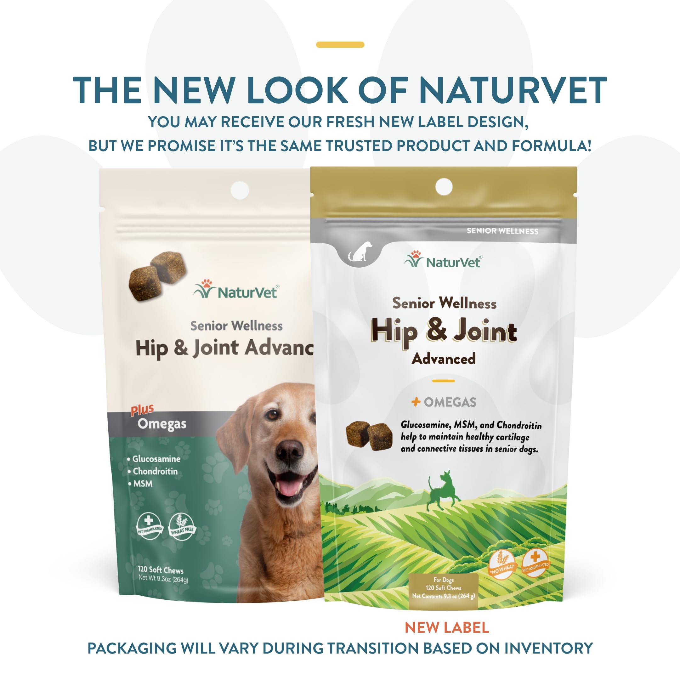 NaturVet Senior Wellness soft chews close-up for easy daily feeding