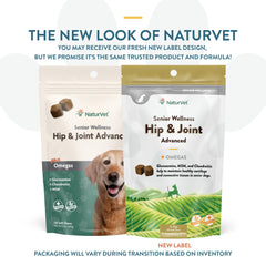 NaturVet Senior Wellness soft chews close-up for easy daily feeding