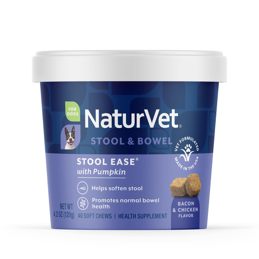 NaturVet Stool Ease soft chews close-up for dog digestive support