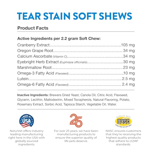 NaturVet Tear Stain Plus Lutein tear-stain support in everyday life