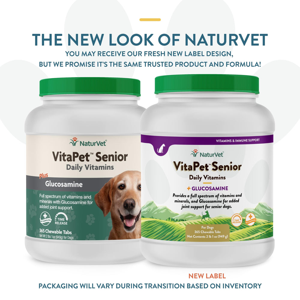 NaturVet VitaPet senior dog vitamins chewables closeup showing texture.