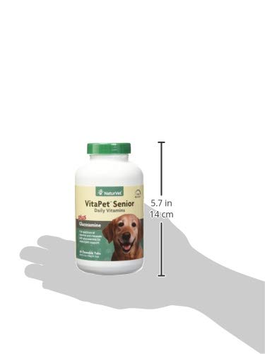 NaturVet VitaPet Senior nutrition panel highlights full vitamin and mineral spectrum
