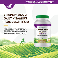 NaturVet VitaPet time-release tablets pack emphasizing long-lasting nutrition