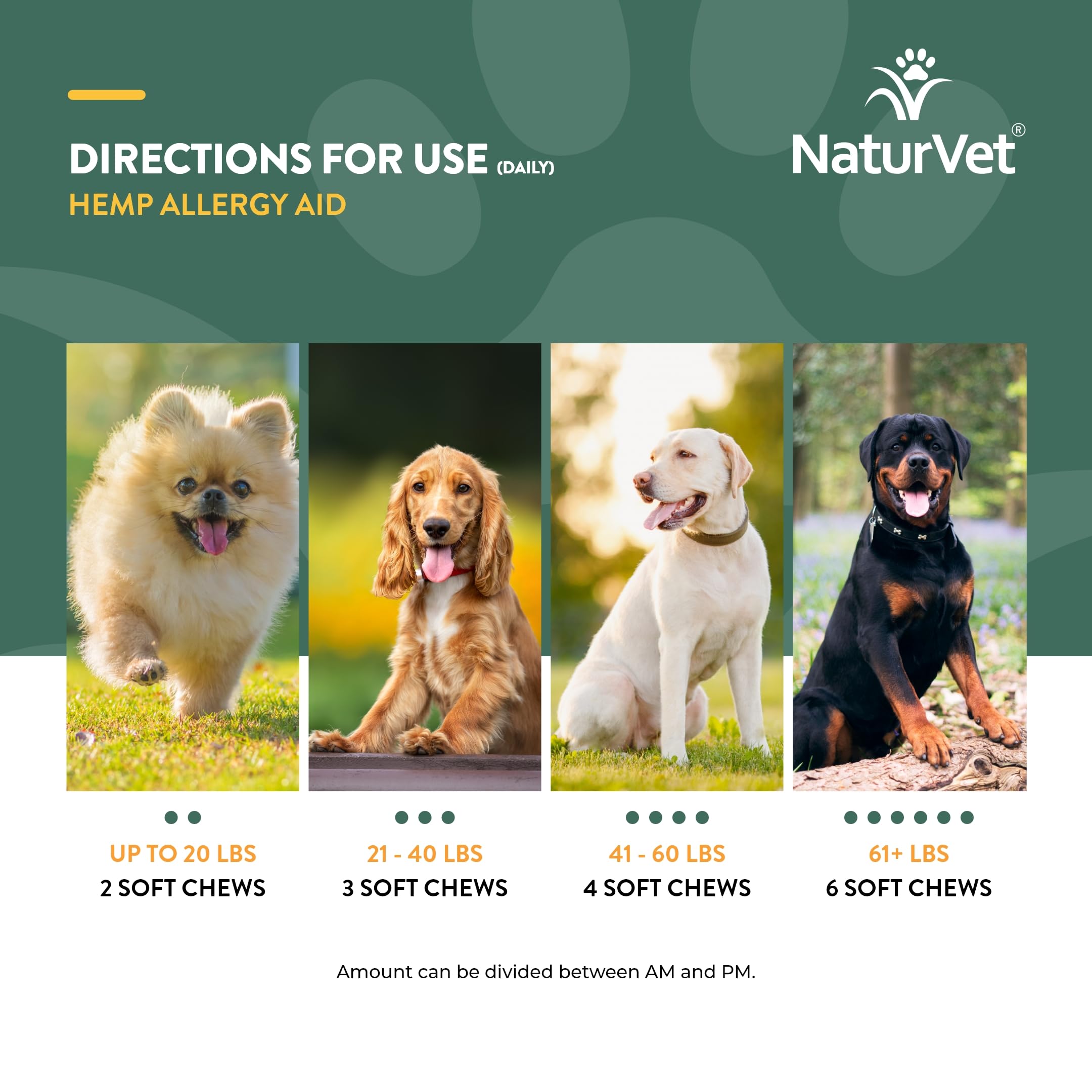 NaturVet wheat-free formula badge highlights allergen-friendly option for pets.