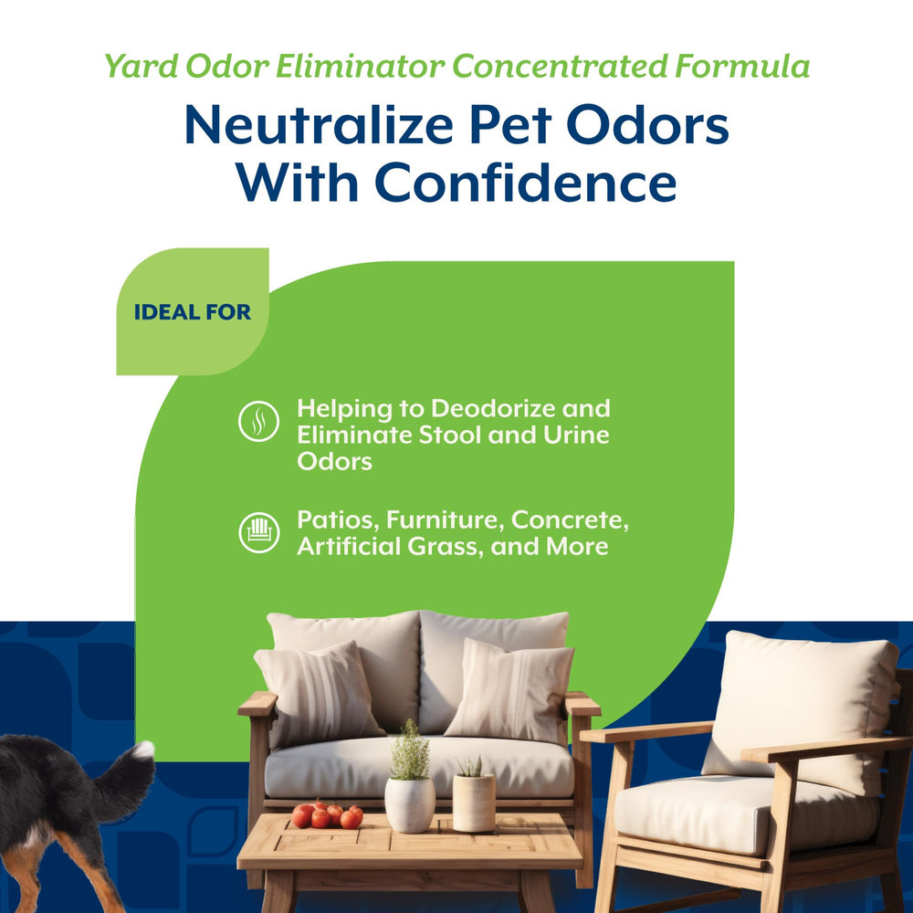 NaturVet Yard Odor Eliminator in kennels reduces pet odors