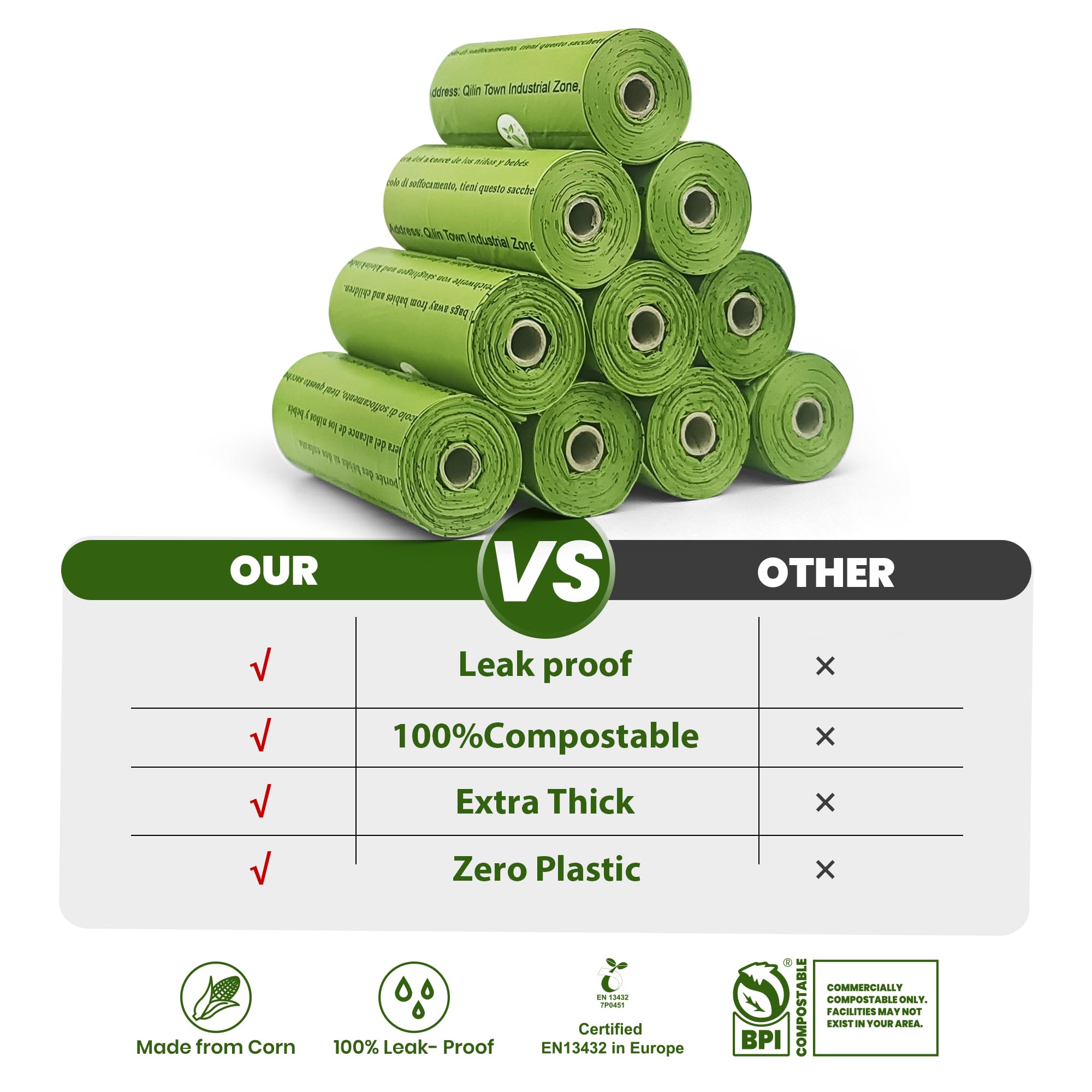 Natuural 18-rolls packaging demonstrates convenient, leakproof design.