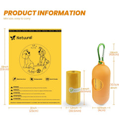 Natuural biodegradable cornstarch bags for eco friendly waste