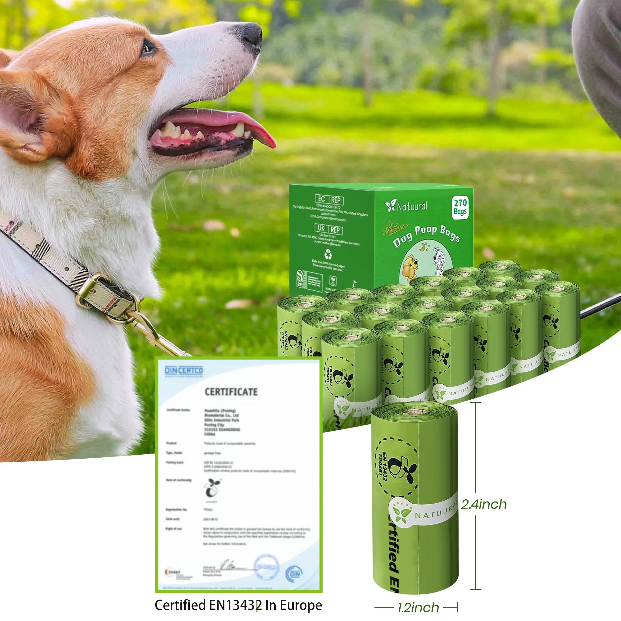Natuural light corn scent option helps odor containment.