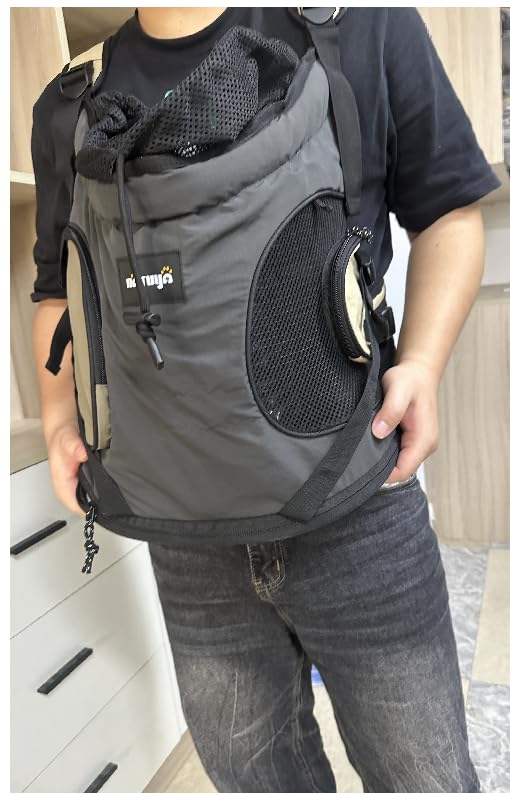 NATUYA dog front carrier breathable-mesh—improved ventilation for comfortable outings