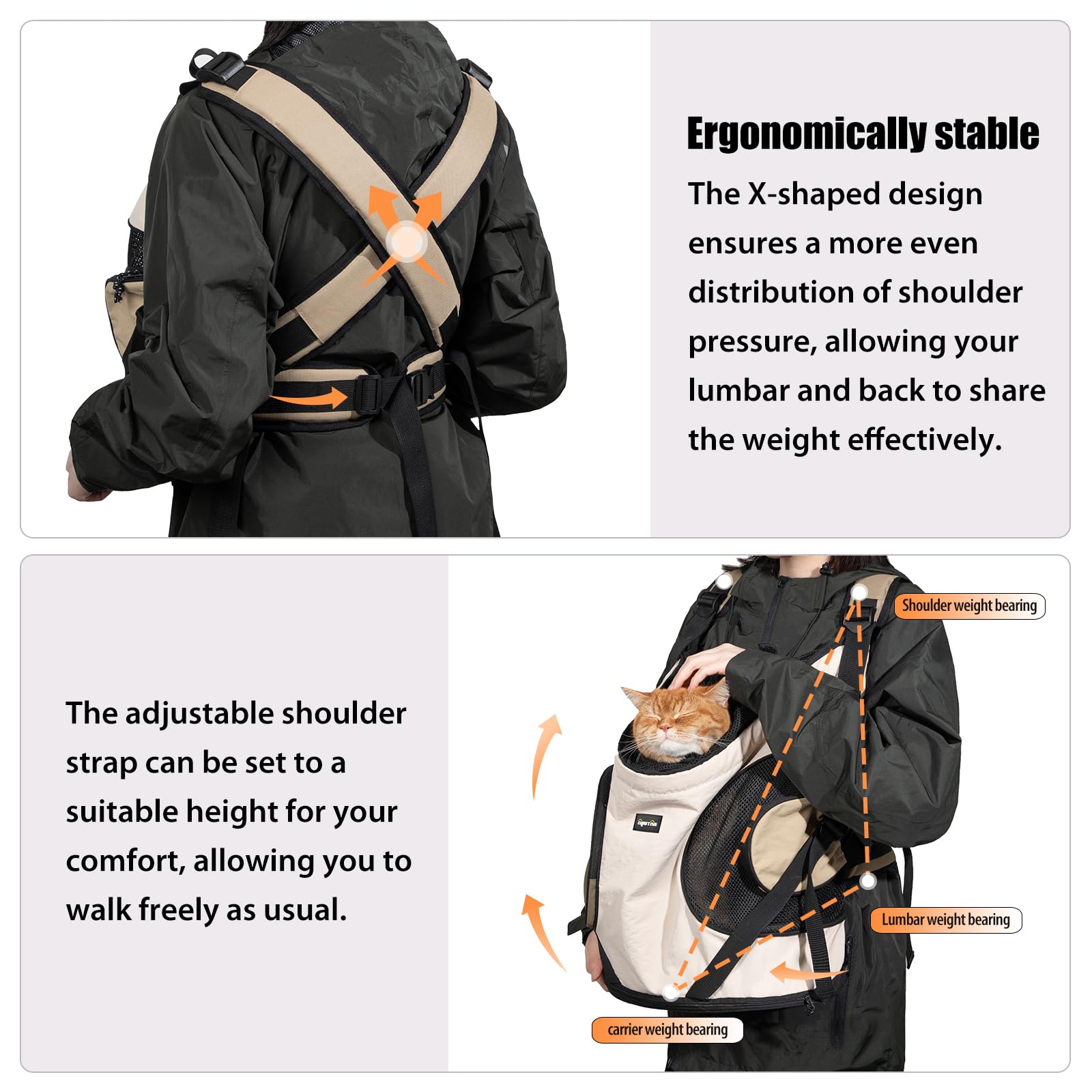 NATUYA Dog Front Carrier doubles as a photo prop for pets.