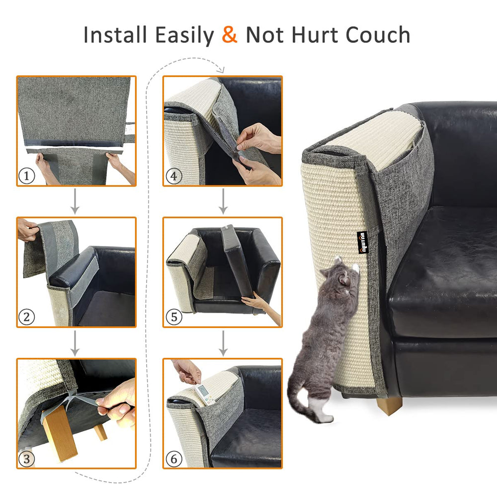 NATUYA durable-flexible-material adapts to couch curves for full protection.