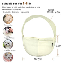 NATUYA pet sling pocket for essentials highlights convenient storage