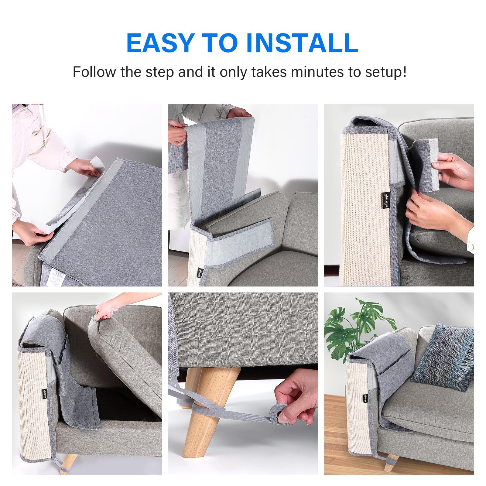 NATUYA thick, durable protector deters claws while remaining flexible for lounging