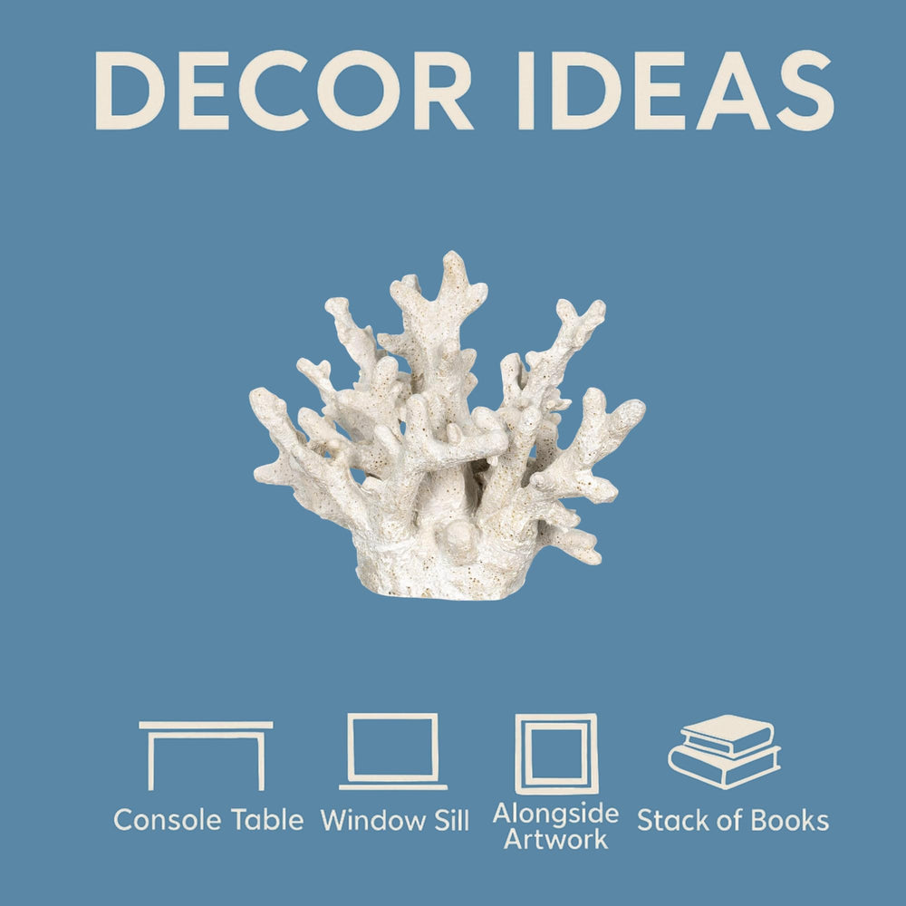Nautical Crush Trading White Coral Decor table centerpiece demonstrates versatile coastal styling for events.
