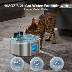 NautyPaws continuous mode demonstrating steady water flow when plugged in